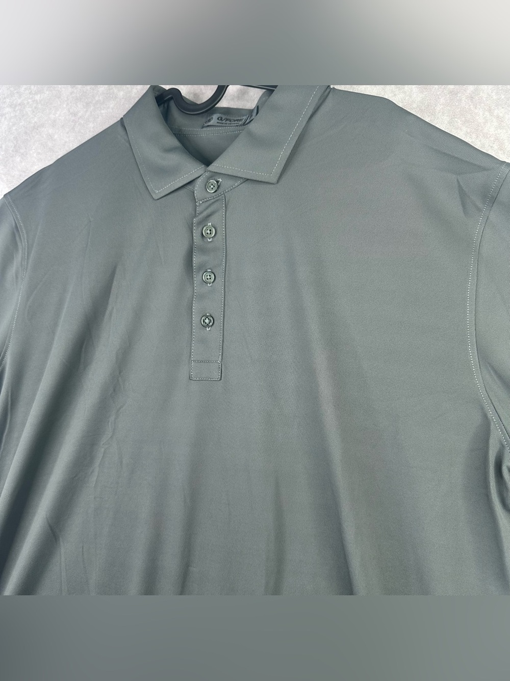G/FORE Performance Polo Size XL Dark Grey Golf Short Sleeve Athletic 4 Buttons